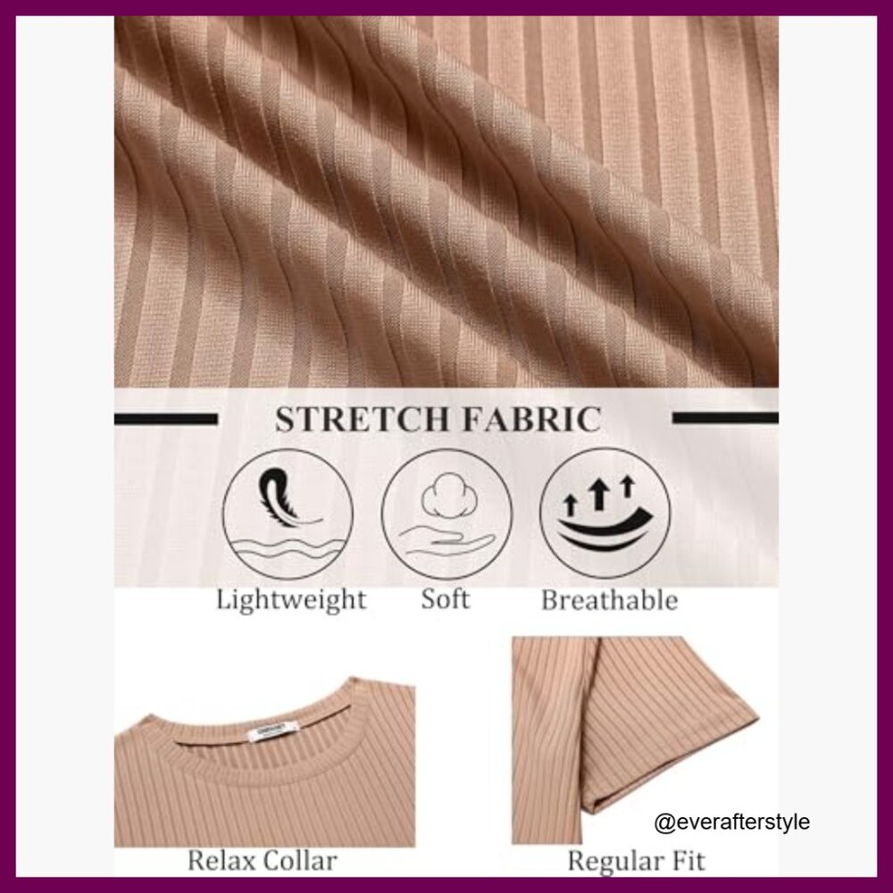 Polyester Spandex Blend Cooling Soft Stretch Fitt… - image 5